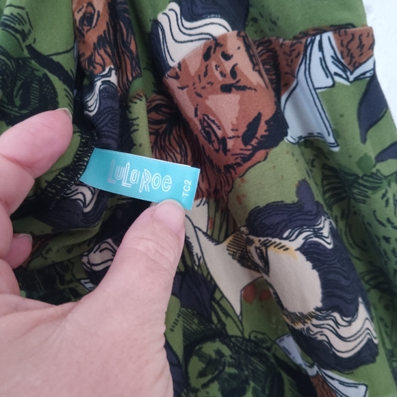 LuLaRo Holloween Stretchy Monster Pants OS - Picture 3 of 4